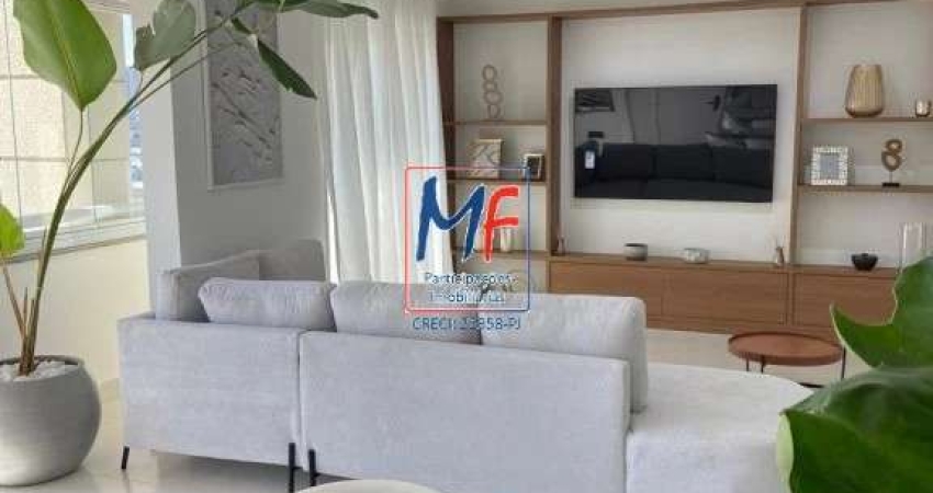 Excelente Apartamento  Santo André,128m²a.c., com 3 suites, terraço gourmet, 2 vagas e lazer completo. REF: 20792