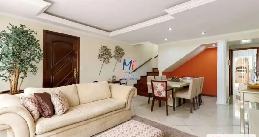 Excelente sobrado na Vila Pedra Branca, com 148m² a.u., 3 dormitórios (1 suíte), sala, escritório, cozinha, lavanderia, churrasqueira, quarto de serviço, 2 vagas (REF 20.861)