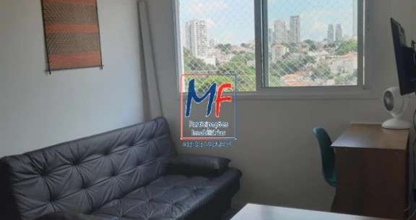 Excelente apto no Cambuci, 34m² a.u., 2 dormitórios, sala, cozinha,  com móveis planejados, área de serviço, lazer. Aceita permuta. Prox. Av. Dom Pedro I (REF 20.955)