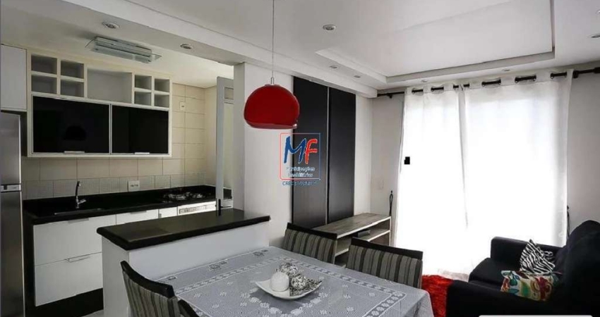 Excelente apto na Vila Andrade, com 49m² a.u., 2 dormitórios, sala, cozinha, área de serviço, varanda, 1 vaga, lazer. Prox. Morumbi Town Shopping (REF 20.950)