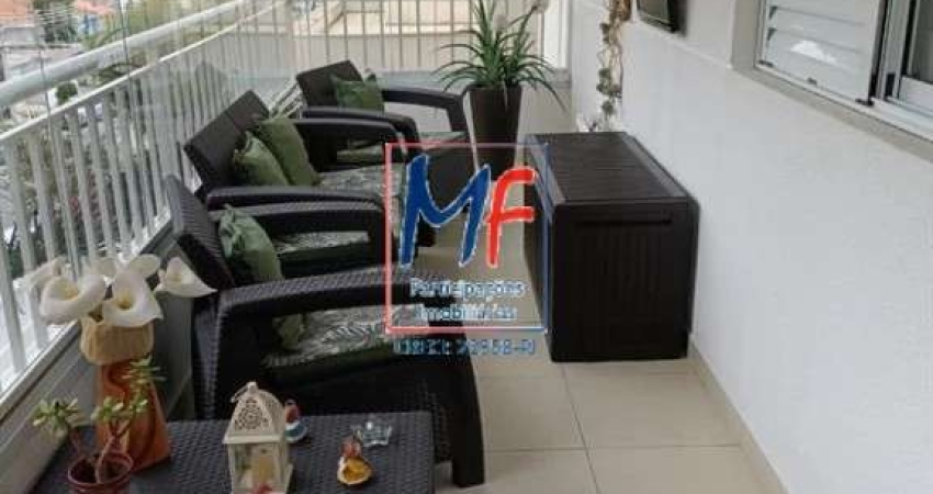 Excelente apto na Vila Bertioga, com 97m² a.u., 3 dormitórios (1 suíte), sala, cozinha, lavanderia, varanda gourmet, 2 vagas, lazer. Prox. Rua da Mooca (REF 21.045)