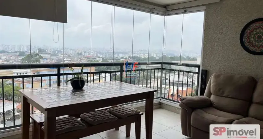 Excelente apto na Vila Vermelha, com 85m² a.u., 2 dormitórios (1 suíte), sala, cozinha, varanda gourmet, lavanderia, 1 vaga, lazer (REF 20.938)