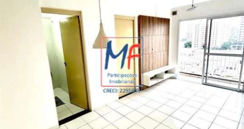 Excelente apto no Brás, com 52m² a.u., 2 dormitórios, sala, cozinha, varanda, 1 vaga, lazer. Prox. Metrô Pedro II (REF 21.083)