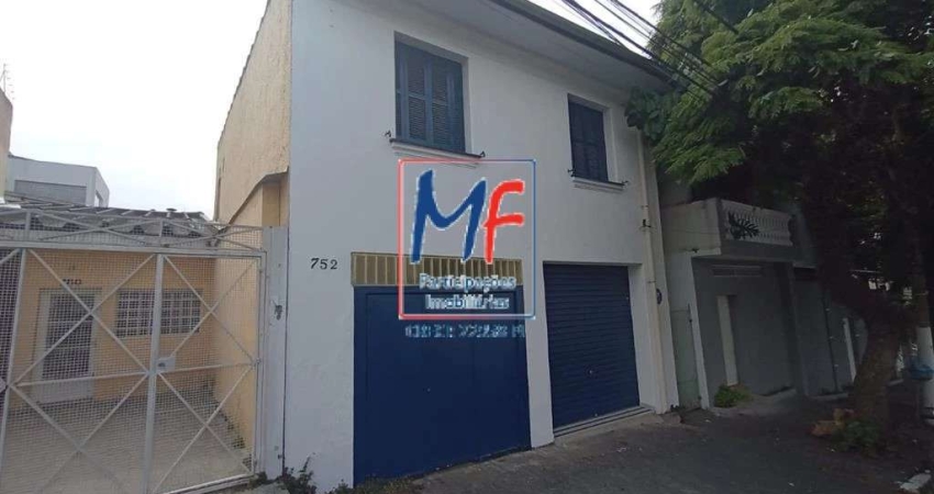 Excelente sobrado na Vila Mariana, com 80m² a.u.,  terreno 57 m2, 2 dormitórios, sala, cozinha, 4 vagas. Prox. Rua Domingos de Morais e Av. Jabaquara (REF 21.123)