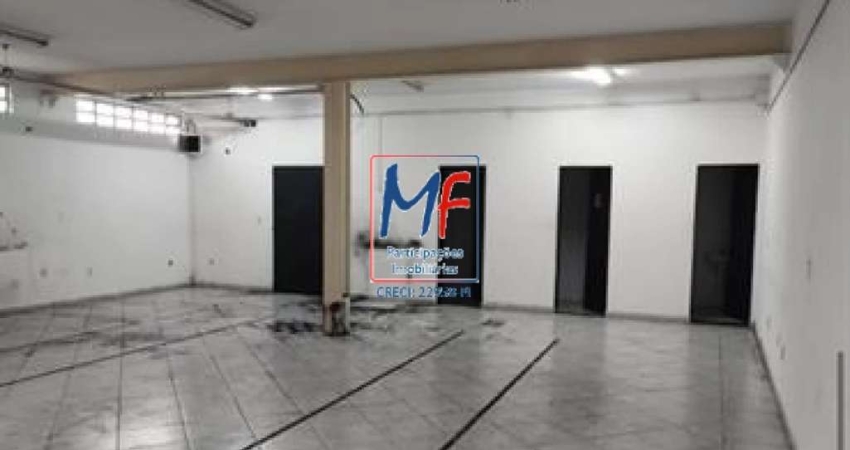 Excelente galpão na Cidade São Mateus, com284 m² a.u., 10 vagas. Ideal para empresas de distribuição, confecção têxtil ou alimentos. Prox. Av. Maria Cursi (REF 21.130)