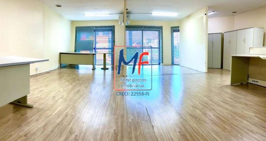 Excelente conjunto comercial na Vila Tramontano, 250m² a.u., com mezanino, copa, cozinha, salas c/ ar condicionado, recepção, segurança 24 hs, 5 vagas (REF 21.141)