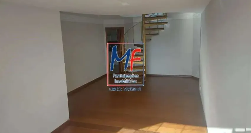 Excelente apto cobertura na Vila Guilherme, com 188m² a.u., 3 dormitórios (1 suíte), sala, cozinha, lavanderia, piscina, 3 vagas, lazer. Prox. Av. Conceição (REF 21.154)