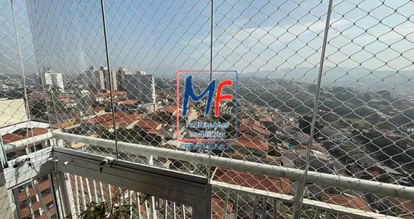 Excelente apto na Vila Pereira Barreto, com 63m² a.u., 3 dormitórios, sala, cozinha,  varanda envidraçada, 1 vaga, lazer (porteira fechada) (REF 21.160)