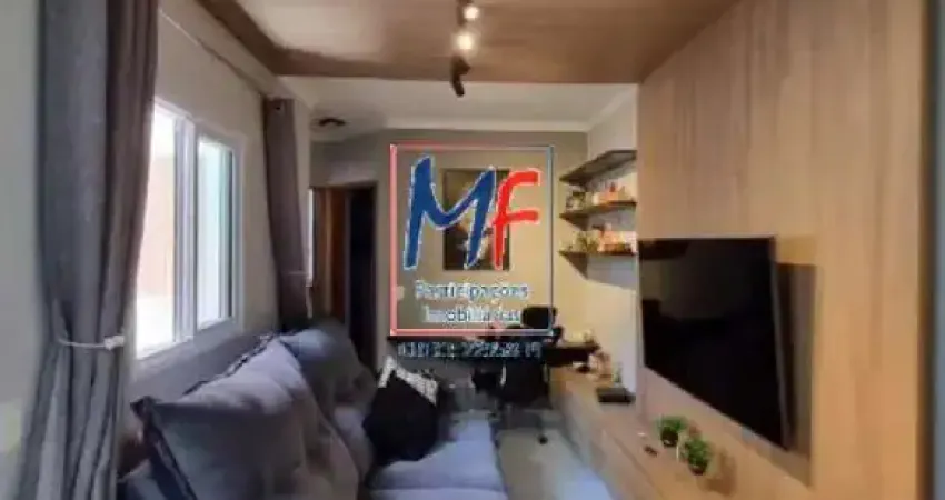 Excelente apto na vila assunção, santo andré/sp, com 49m² a.u., 2 dormitórios, sala, cozinha, área de serviço, 1 vaga (porteira fechada) (ref 21.235)