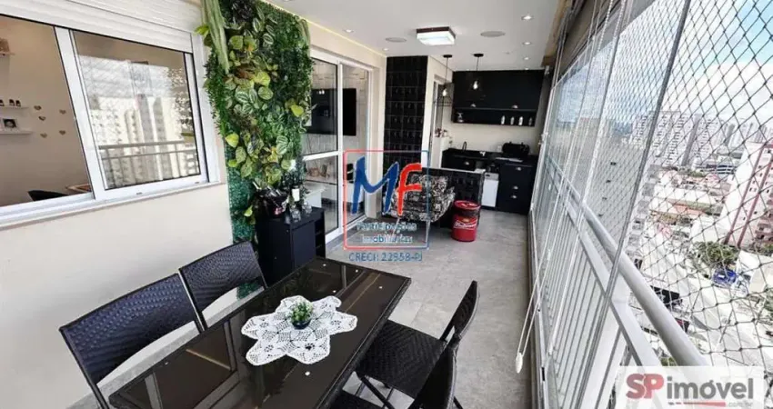 Excelente apto na Penha de França, com 78m² a.u., 3 dormitórios (1 suíte), sala, cozinha, varanda envidraçada, 2 vagas, lazer. Prox. Av. São Miguel (REF 21.401)