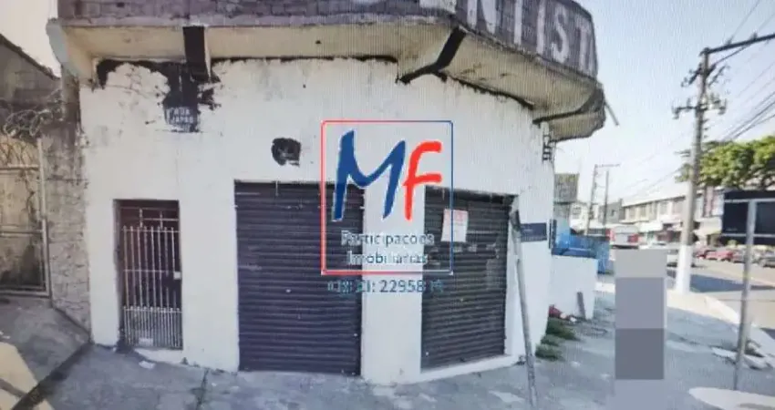 Excelente Terreno localizado no Centro de Mauá, com 500 m² de área útil, sendo 10 x 50 m, fácil acesso a rodoviária e estação de trem. REF 21.411