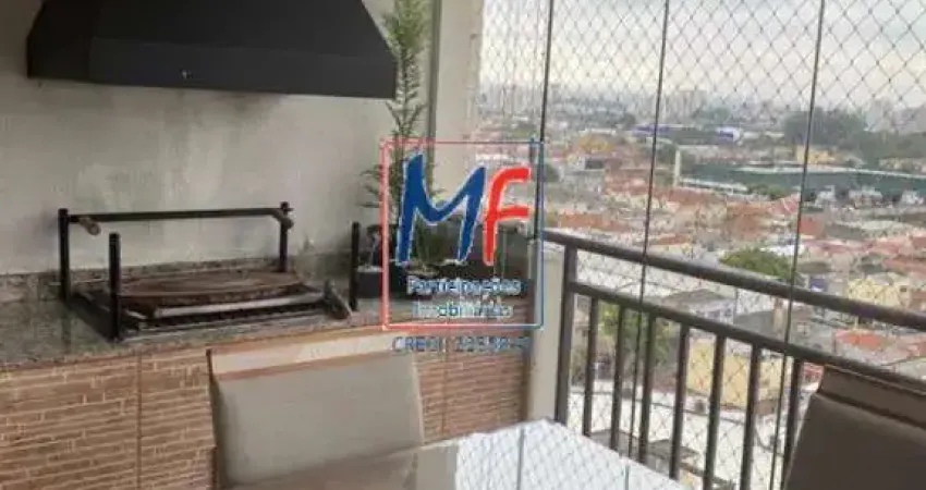 Excelente apto na vila maria, com 80 m² a.u., 3 dormitórios (1 suíte), sala, cozinha, área de serviço, varanda gourmet envidraçada, depósito, 1 vaga, lazer (ref 21.850)