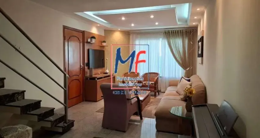 Excelente sobrado no jardim textil, 216 m² a.u., 3 dormitórios (3 suítes), sala c/ 2 ambientes, cozinha, área gourmet, churrasqueira, 6 vagas (ref 21.890)