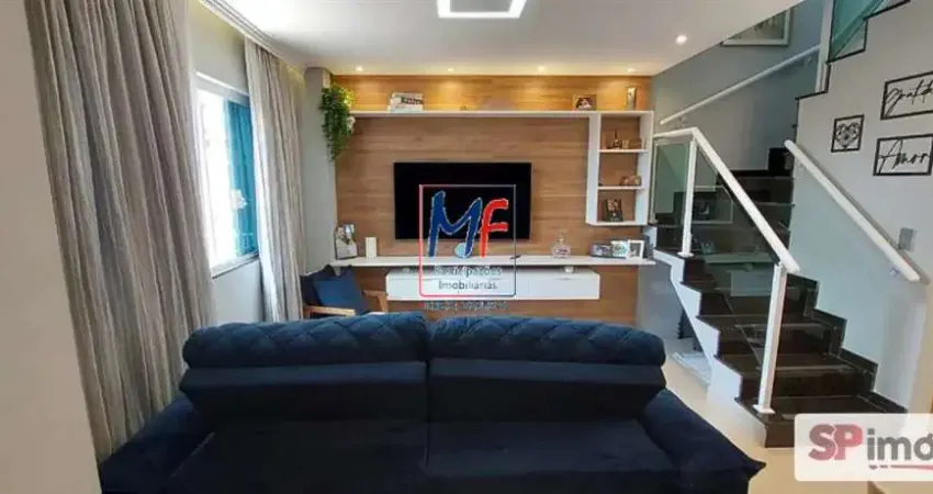 Excelente sobrado cond.fechado v. esperança,116 m² a.u., 2 suítes , sala 2 ambientes, terraço gourmet, 2 vagas ref 21.918