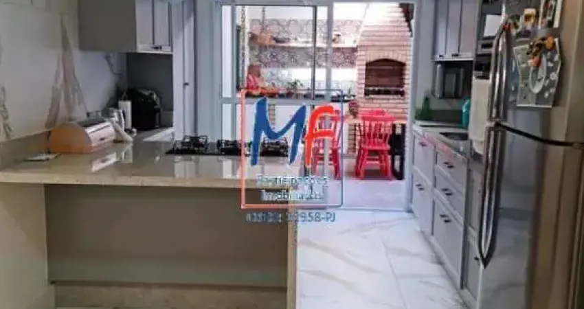 Excelente sobrado no pq. oratório, santo andré/sp, 200 m² a.u., 3 dormitórios (1 suíte), sala, cozinha, escritório, lavanderia, sacada, área gourmet, 4 vagas (ref 21.972)