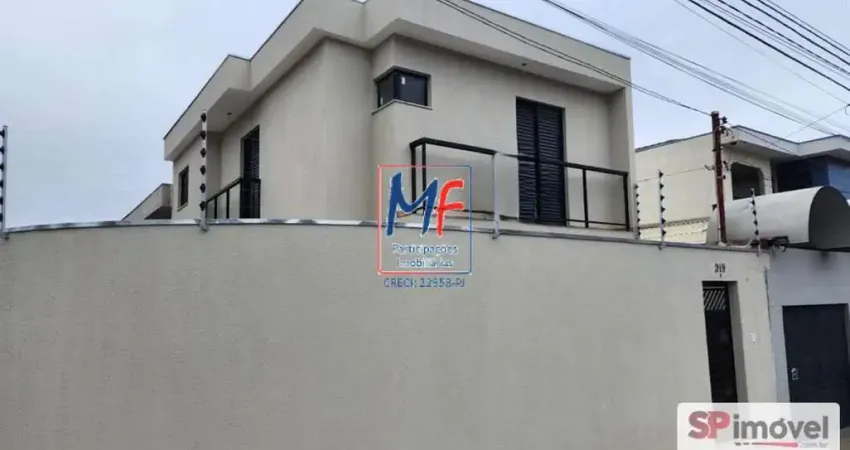 Excelente sobrado em santo andré/sp, 98 m² a.u., 3 dormitórios (1 suíte), salas de estar e jantar, cozinha, sacada, área de serviço, área gourmet, 3 vagas (ref 21.970)