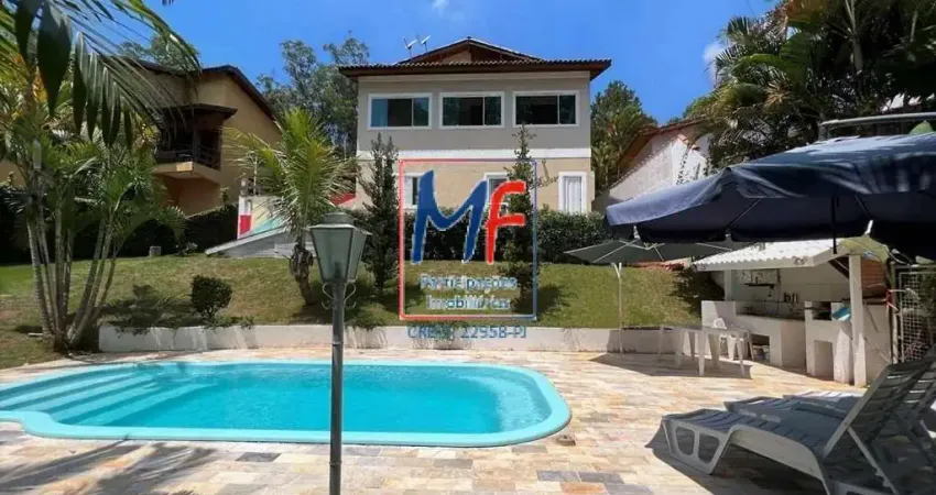 Excelente sobrado em cond. fechado em jandira/sp, com 365 m² a.u., 5 dormitórios (4 suítes), sala, cozinha, área gourmet, pomar, área verde, piscina, 6 vagas (ref 22.115)