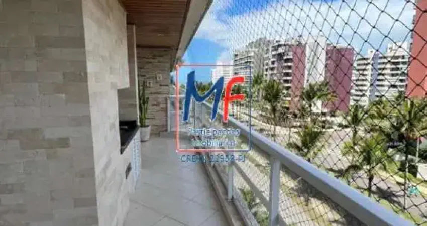 Excelente apto em bertioga/sp, 92 m² a.u., 2 dormitórios (1 suíte), sala, cozinha, varanda gourmet, depósito, 2 vagas, lazer (porteira fechada) (ref 22.177)