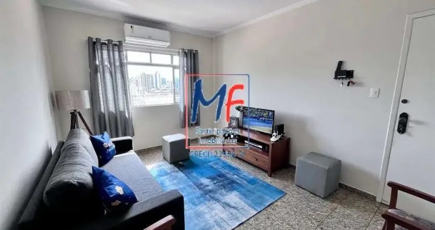 Excelente apto em santos/sp, com 62 m² a.u., 2 dormitórios, sala, cozinha, área de serviço, 1 vaga. prox. hospital guilherme álvaro (ref 22.180)
