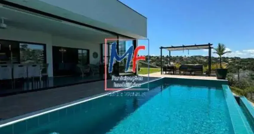 Excelente casa em cond. fechado em bragança paulista/sp, 352 m² a.u., 4 dormitórios (4 suítes), sala, cozinha, área gourmet, piscina, 6 vagas (ref 22.195)