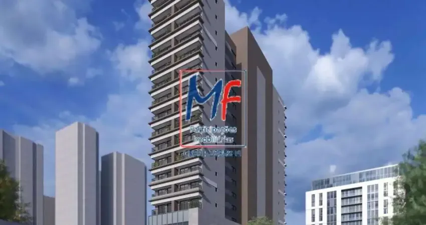 Excelente apto studio em moema, com 25 m² a.u., 1 dormitório, sala, cozinha, banheiro, terraço, lazer. prox. av. santo amaro e av. pavão (ref 22.267)