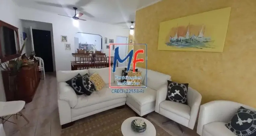 Excelente apto no guarujá/sp, com 134 m² a.u., 2 dormitórios (1 suíte), sala c/ 2 ambientes, cozinha americana, lavanderia, varanda, 1 vaga (porteira fechada) (ref 22.344)