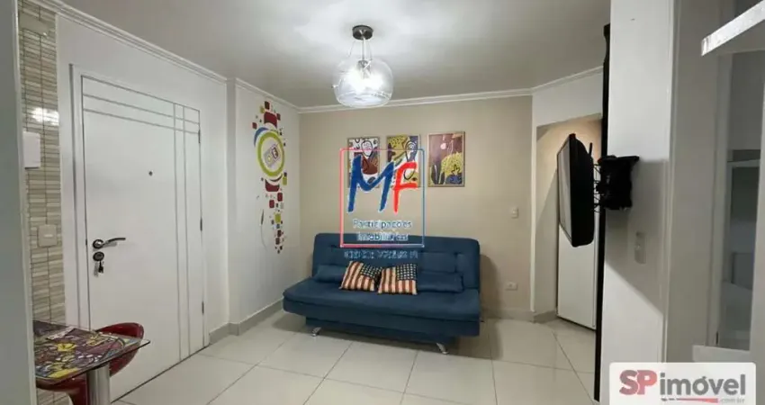 Excelente apto no Centro de São Paulo, com 41 m² a.u., 1 dormitório, sala, cozinha americana, sacada envidraçada,1 vaga, lazer. Prox. Metrô Anhangabaú (REF 22.423)