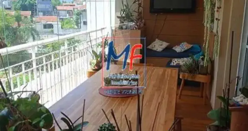 Apto à venda em Lauzane Paulista, com 3 quartos, sala, cozinha, varanda gourmet, 2 vagas (144 m² a.u.). Prox. Av. Direitos Humanos e Partage Shopping (REF 22.642)