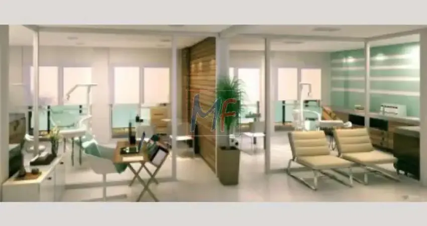 REF 6708 Excelente Sala comercial no Station Offices Saúde - estação de Metro Saúde, com 1 banheiro, 1 vaga coberta, 36 m²