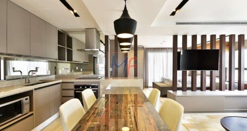 REF: 13808 - Lindo apartamento com 104 m² de área útil, ótima planta, mobiliado, sendo 1 suíte, banheiro social, varandas 2 vagas + depósito.