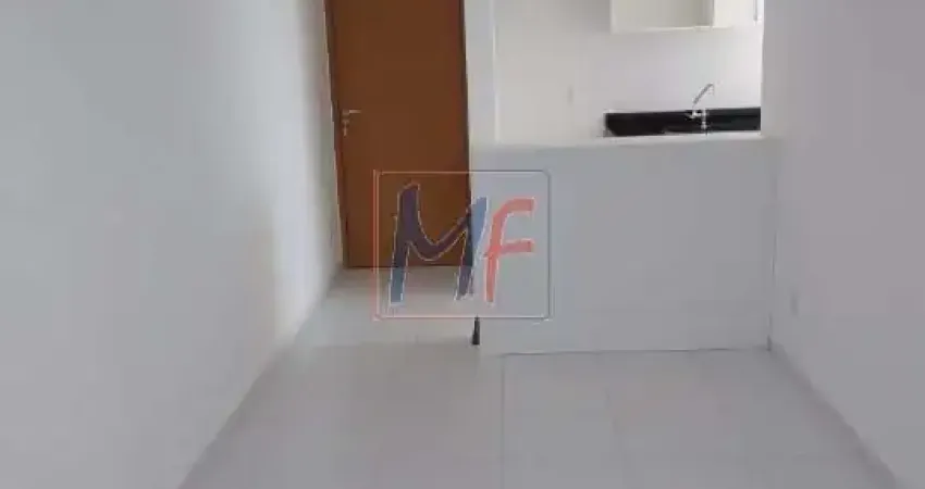 Excelente apartamento na Vila Cosmopolita de 44 m²a.u., 2 quartos, sala, cozinha, banheiro, área de serviço, 1 vaga e Lazer. REF: 15.834