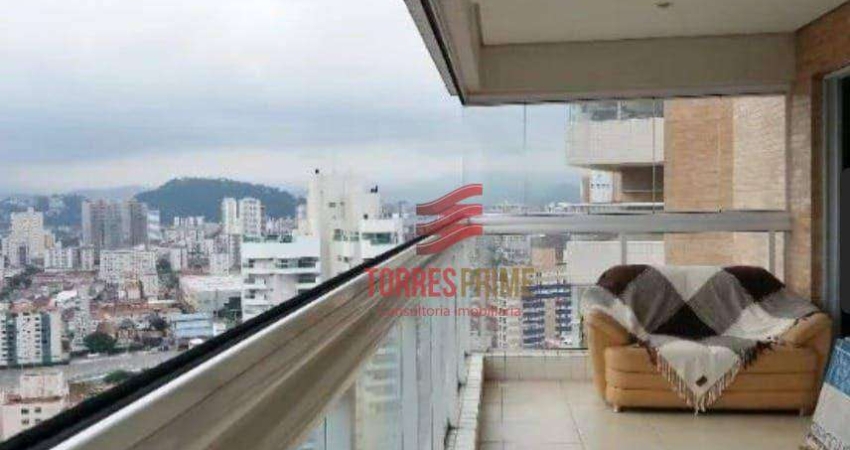 Apartamento com 2 dormitórios à venda, 110 m² por R$ 1.580.000,00 - Gonzaga - Santos/SP