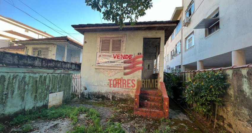 Terreno comercial à venda no Campo Grande, Santos 