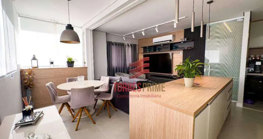 Apartamento com 2 dormitórios à venda por r$ 1.150.000 - gonzaga - santos/sp