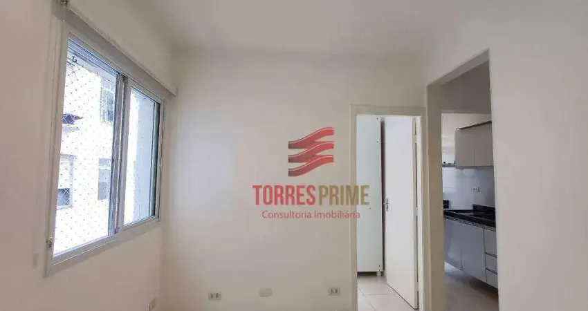 Apartamento com 1 dormitório para alugar, 38 m² por R$ 2.400,00/mês - Aparecida - Santos/SP