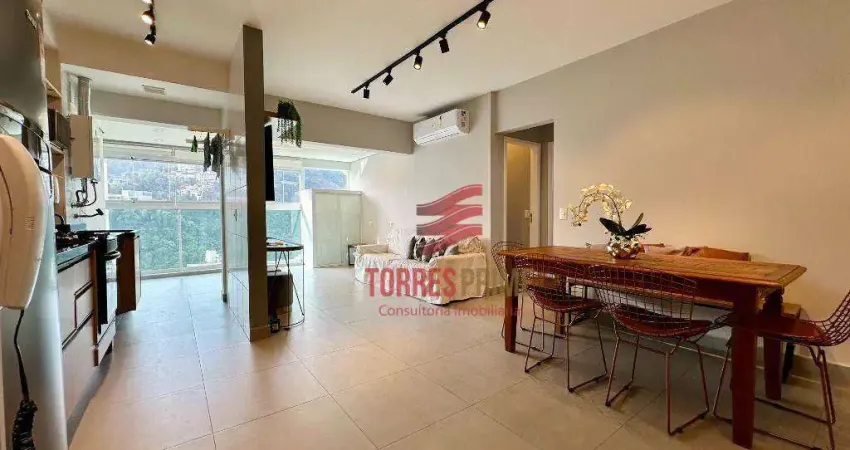 Apartamento com 2 dormitórios à venda, 66 m² por r$ 760.000,00 - josé menino - santos/sp