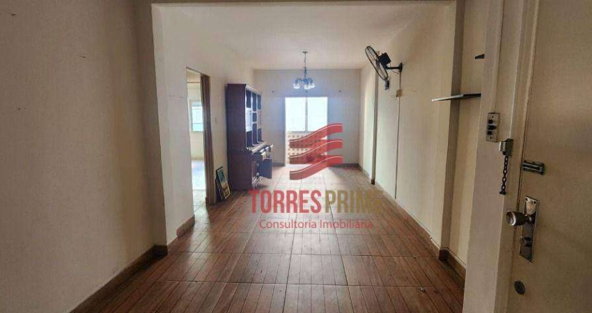rtamento vista lateral para o mar para venda para reforma ou reformado, 2 dormitórios, dependência localizado na Pompéia/Santos.