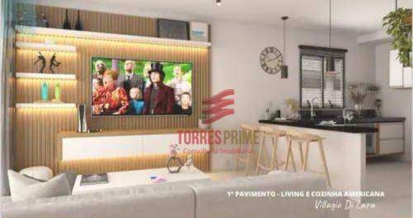 Village com 3 dormitórios à venda, 170 m² por R$ 1.490.000,00 - José Menino - Santos/SP