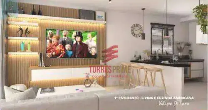 Village com 3 dormitórios à venda, 120 m² por r$ 1.250.000,00 - josé menino - santos/sp