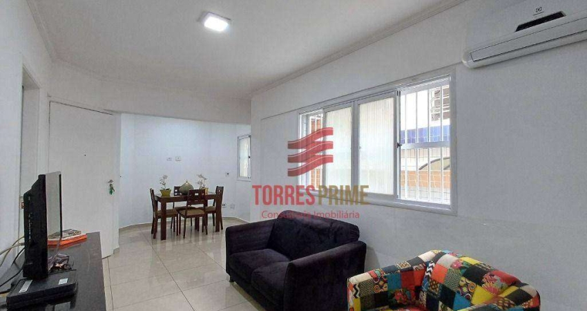 Apartamento com 3 dormitórios, 1 Suíte, com Quinta à venda, por R$ 550.000 - Embaré - Santos/SP