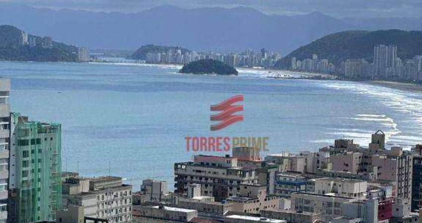 Apartamento com 1 dormitório à venda, 91 m² por R$ 2.650.000,00 - Aparecida - Santos/SP