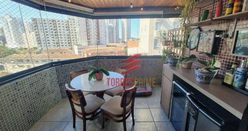 Apartamento com 3 dormitórios à venda, 125 m² por R$ 870.000,00 - Ponta da Praia - Santos/SP