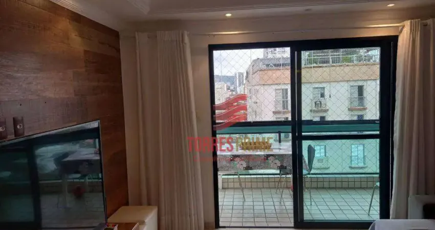Apartamento com 3 dormitórios à venda, 157 m² por R$ 1.150.000,00 - Embaré - Santos/SP