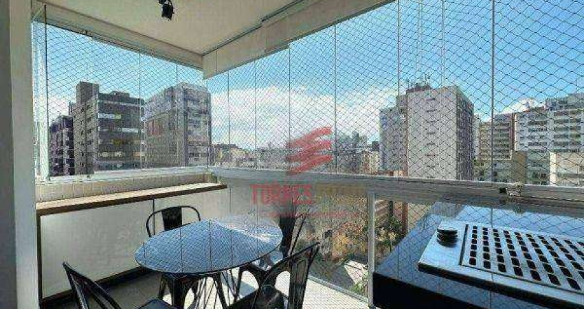 Apartamento com 2 dormitórios à venda, 100 m² por R$ 1.650.000,00 - Boqueirão - Santos/SP