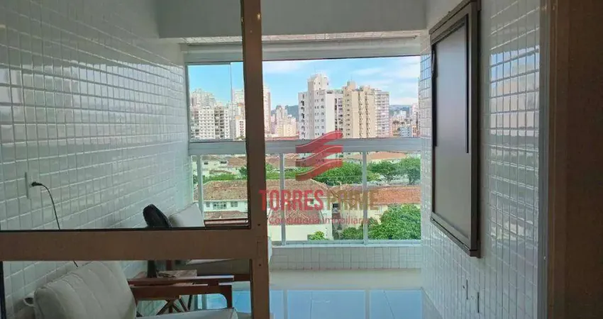 Apartamento com 2 dormitórios à venda, 53 m² por r$ 750.000,00 - embaré - santos/sp