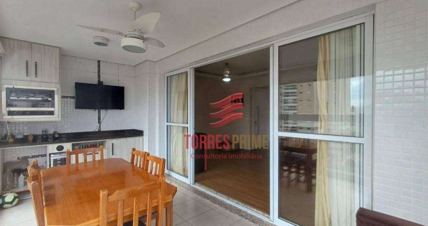 Apartamento com 3 dormitórios à venda, 111 m² por R$ 950.000,00 - Ponta da Praia - Santos/SP
