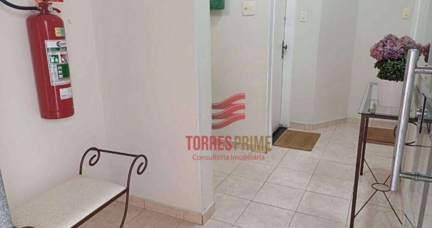 Kitnet com 1 dormitório para alugar, 32 m² por R$ 2.300,00/mês - Embaré - Santos/SP