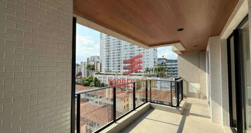 Apartamento com 1 dormitório à venda, 55 m² por R$ 710.000,00 - Boqueirão - Santos/SP