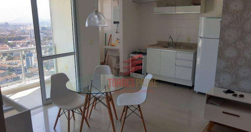 Apartamento com 1 dormitório, 47 m² - venda por R$ 700.000,00 ou aluguel por R$ 4.810,00/mês - Boqueirão - Santos/SP
