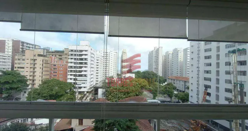 Apartamento com 2 dormitórios para alugar, 90 m² por R$ 4.900,02/mês - Embaré - Santos/SP